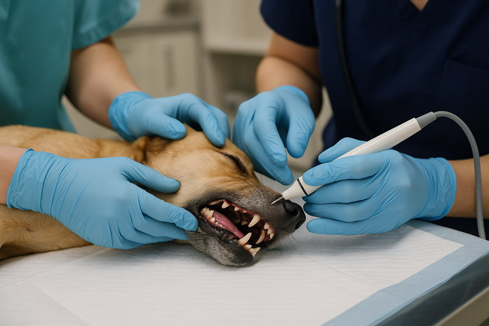 Dog Dental Close Up